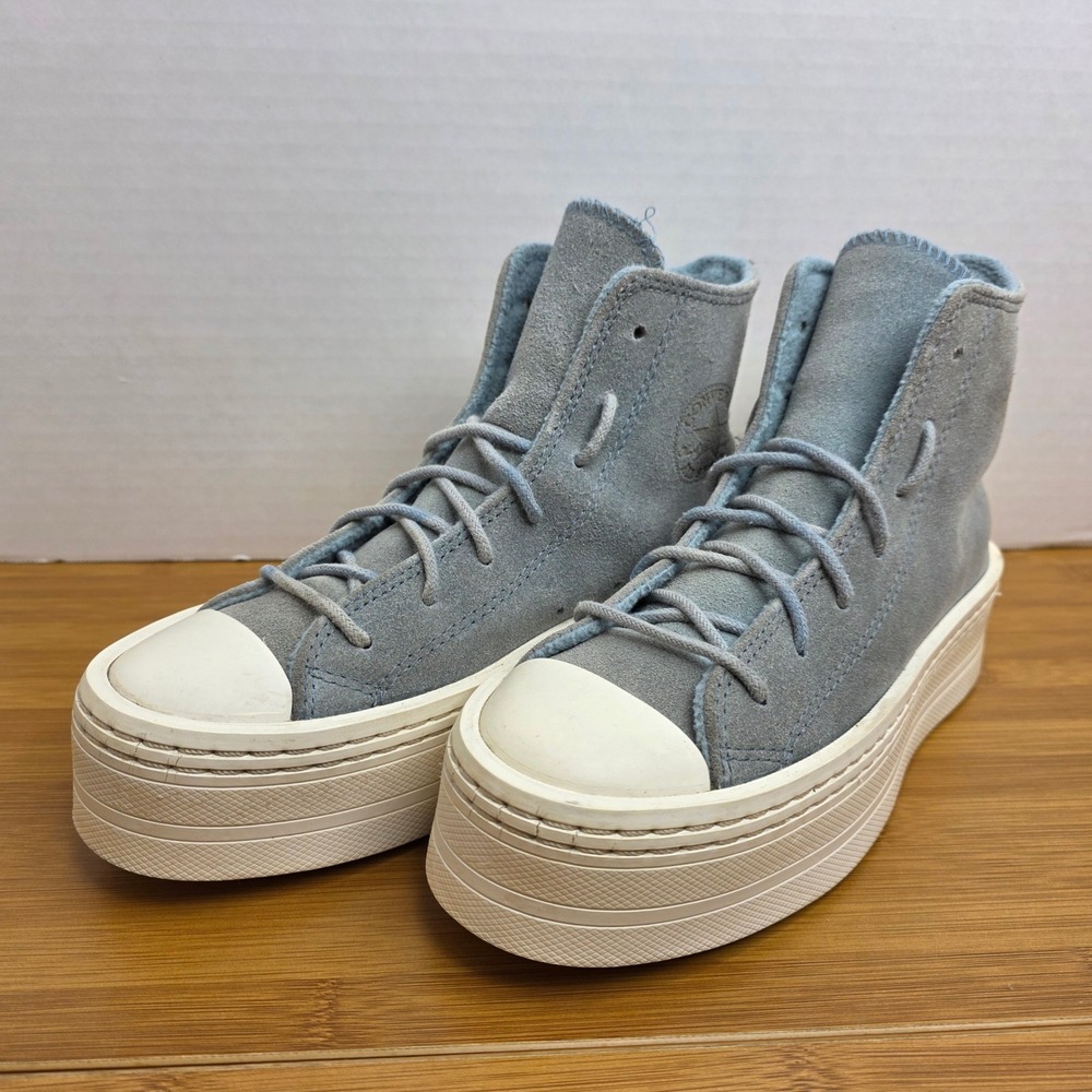 Converse Chuck Taylor All Star Move High Top Suede Platform Ghosted Blue A06816C